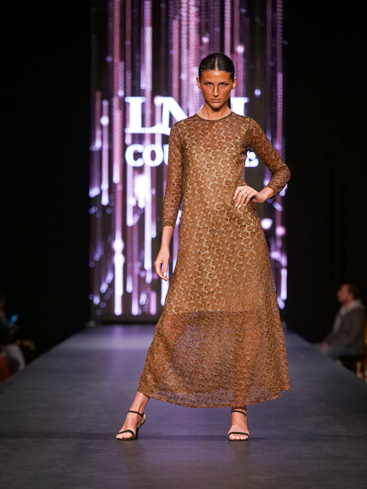 The Aurelia Sheer Lace Gown