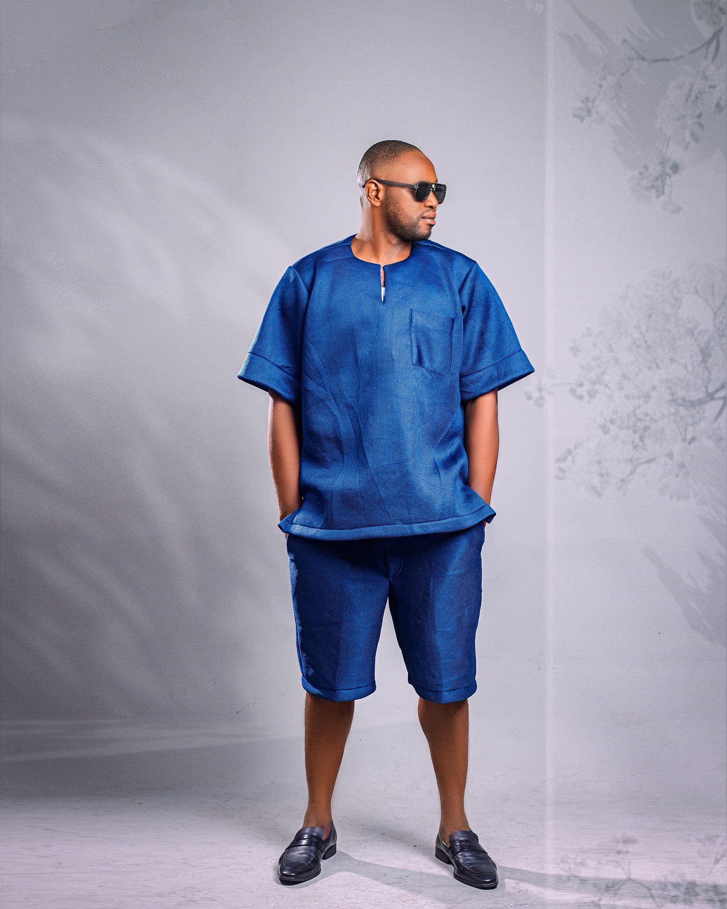 The Noir Sculpted Scuba Short Set