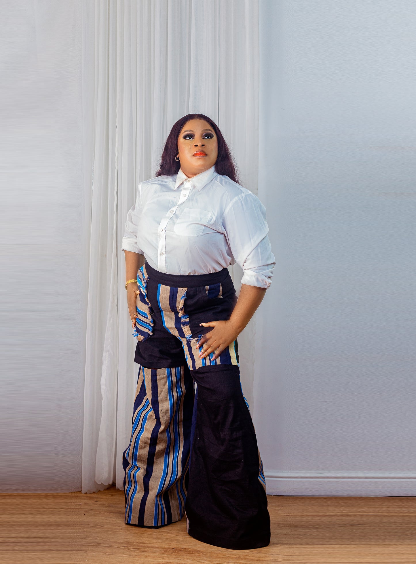 Orire Aso Oke Palazzo Pant