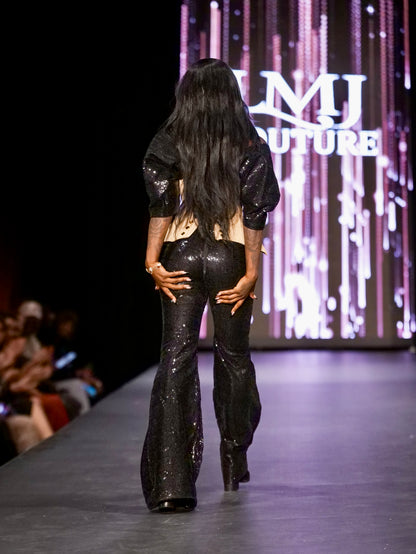 The Obsidian Aso Oke Corset Ensemble