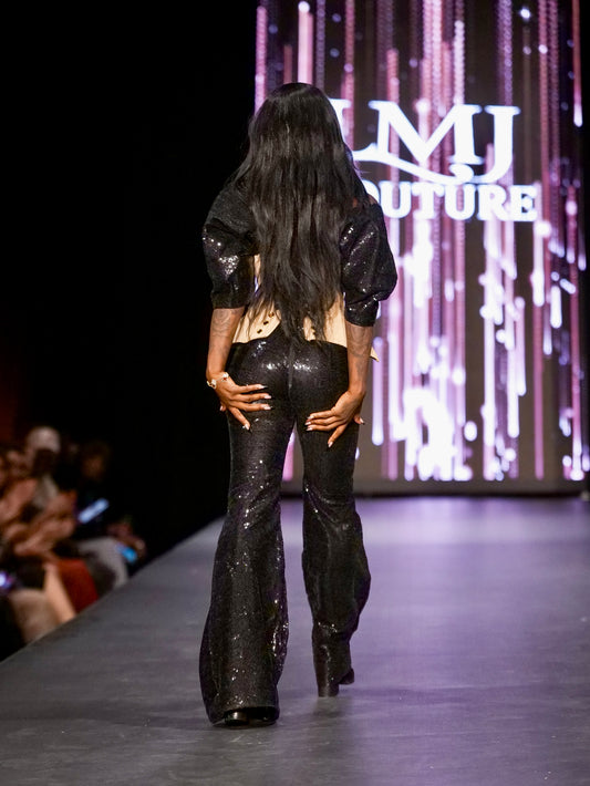 The Obsidian Aso Oke Corset Ensemble