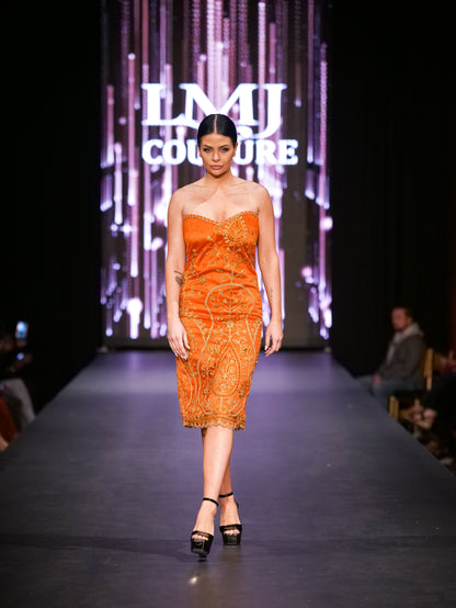 The Georgina Sculpted Strapless Gown