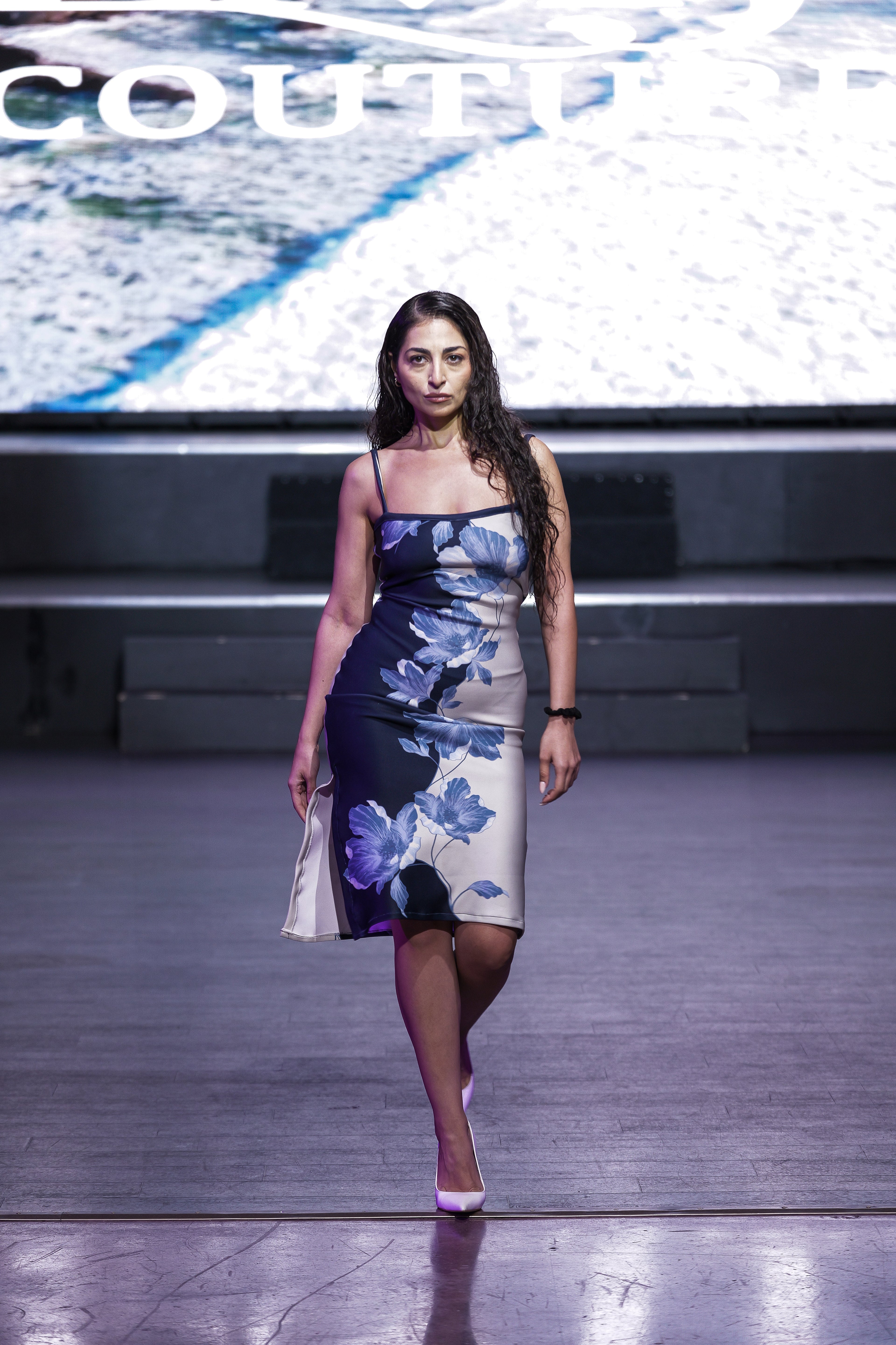 The Oceana Scuba Midi Dress