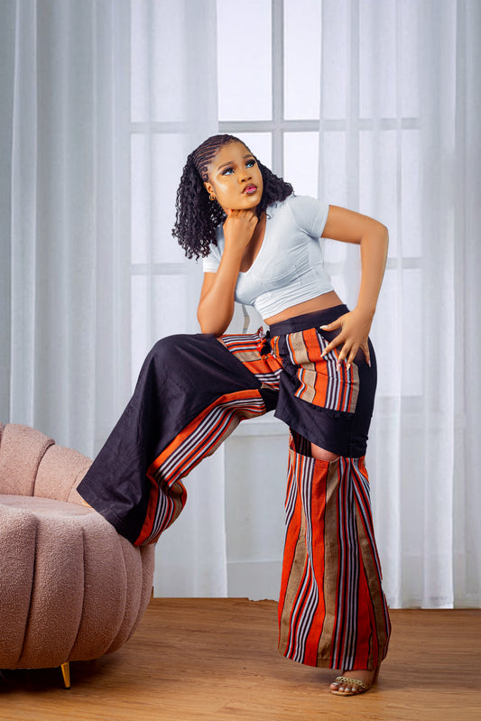 Orire Aso Oke Palazzo Pant