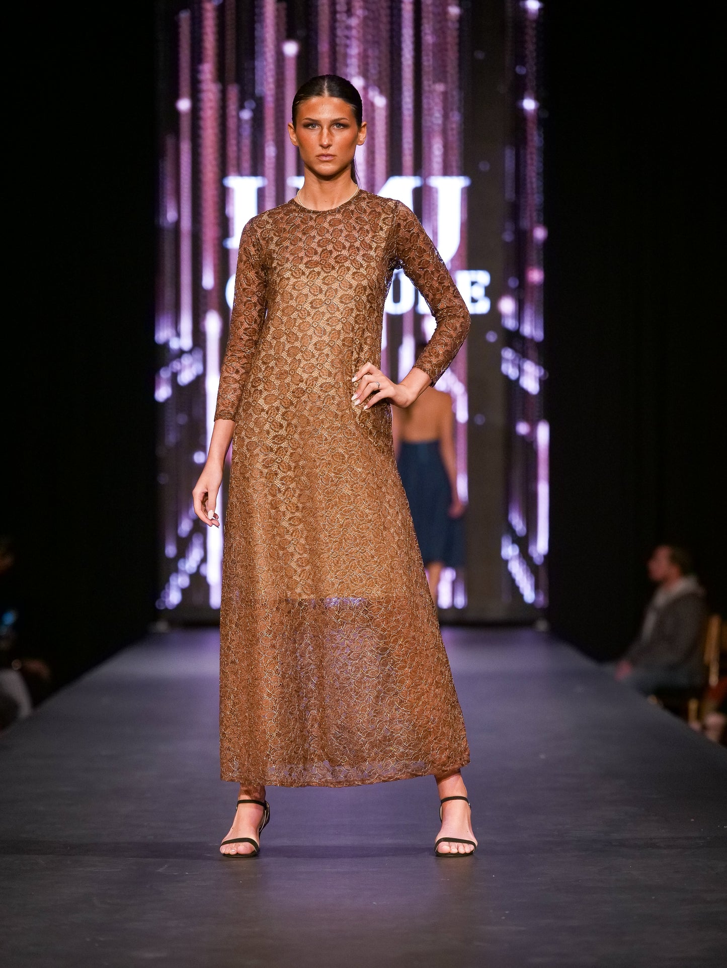 The Aurelia Sheer Lace Gown