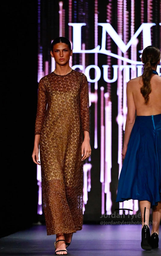 The Aurelia Sheer Lace Gown