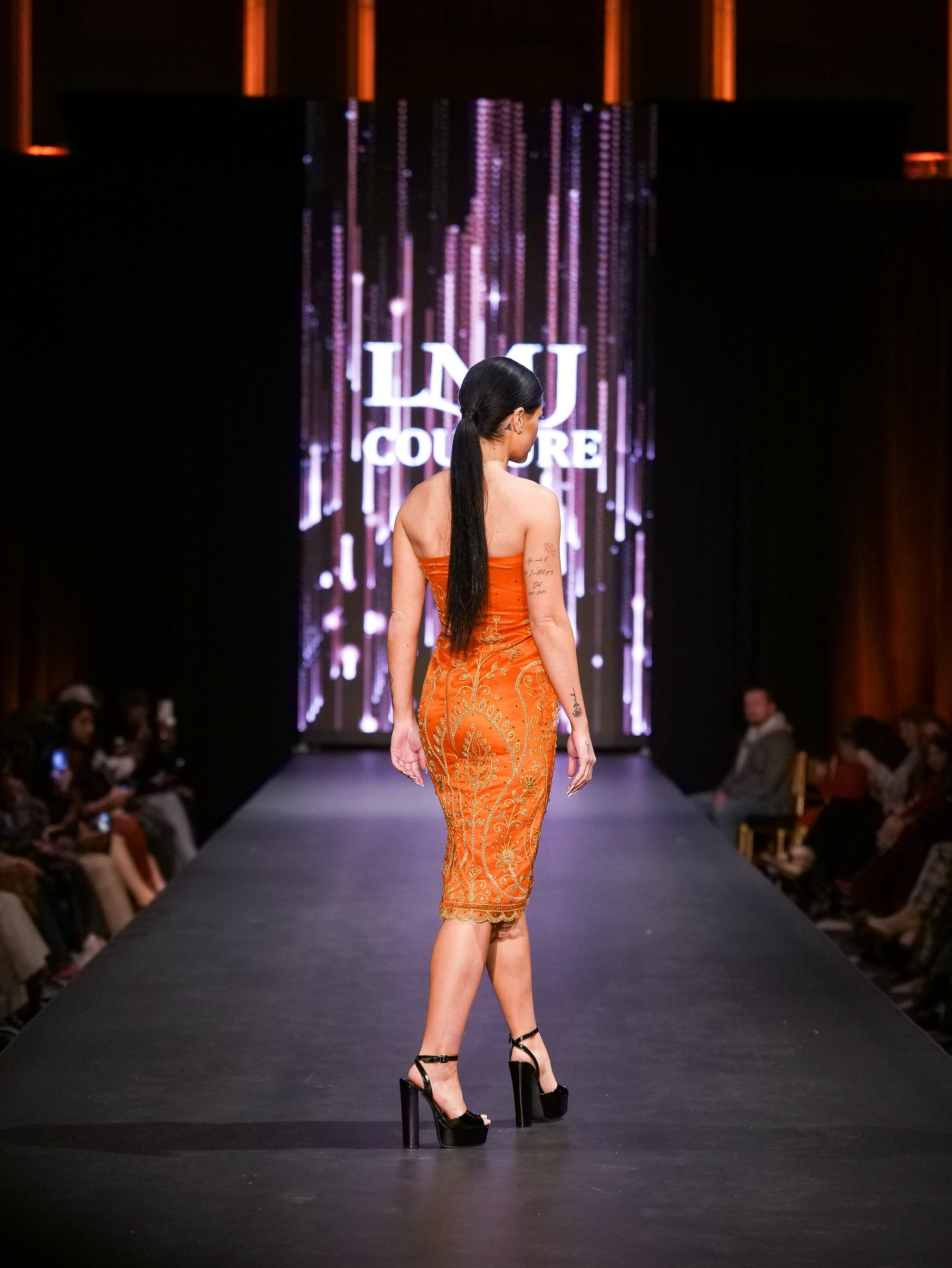 The Georgina Sculpted Strapless Gown